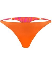 Ekcentrik - Wild Sunrise Satin Thongs - Lyst