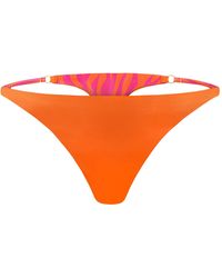 Ekcentrik - Wild Sunrise Satin Thongs - Lyst
