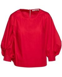 Conquista - Top With Bishop Sleeves - Lyst