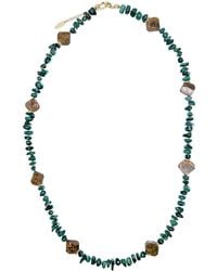 Farra - Bamboo Coral With Tiger-Eye Stone Long Necklace - Lyst