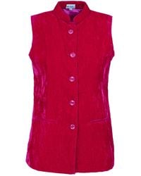 At Last - Short Silk Velvet Waistcoat - Lyst