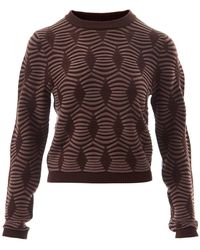 Fully Fashioning - Lia Geometric Pattern Jumper Sweater - Lyst