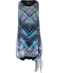 Conquista - Sleeveless Double Layer Geometric Print Dress - Lyst