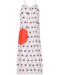 DHARA SHETH DUBAI - One Polka Dot Spaghetti Strap Maxi Dress - Lyst