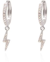 Luna Charles - Bridget Lightning Huggie Hoop Earrings - Lyst