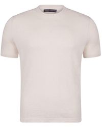Paul James Knitwear - Mens Ultra-fine Cotton Hugo Knitted T-shirt - Lyst
