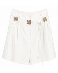 Monlicia - Velina Single Pleat Mini Shorts – - Lyst