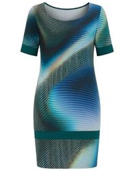 Conquista - Short Sleeve Straight Dress - Lyst