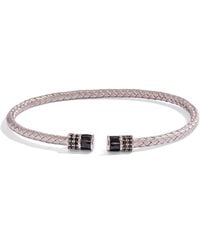 Ebru Jewelry - Diamond Woven Sterling Cuff Bracelet - Lyst