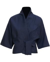 MOE - Jeans Wool Vest Jacket - Lyst