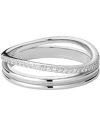 Vanhi - Noor Pavé Triple Band Ring - Lyst