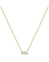 Zepplin the Label - Angel Number Necklace-Four Four Four Necklace-Dainty Necklace - Lyst