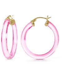 Gold & Honey - Thin Kate Hoops - Lyst
