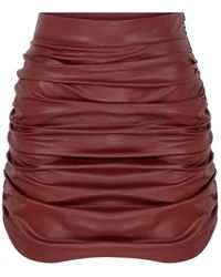 NAZLI CEREN - Chels Vegan Leather Mini Skirt - Lyst
