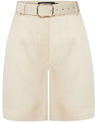 Exquise - Neutrals Regular Timeless Wide-Leg Journey Shorts - Lyst