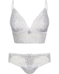 Oh!Zuza - Journal Lace Lingerie Set Bralette & Brazilian Briefs – - Lyst
