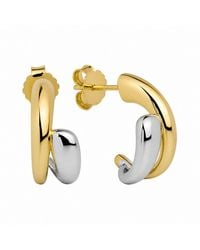 Belinda Jewelz - Mixed Metal Tear Drop Stud Dangle Earrings - Lyst
