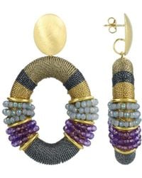 LOTT.gioielli - Combi Oval Deluxe Earrings L - Lyst
