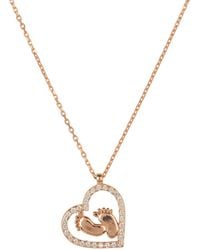LÁTELITA London - Heart Mum Pendant Necklace Rosegold - Lyst