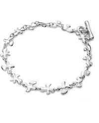Lucy Quartermaine - Solid Sterling Fine Splash Bracelet - Lyst