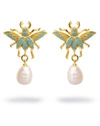 Ebru Jewelry - Divine Connection Queen Bee & Chunky Earrings - Lyst