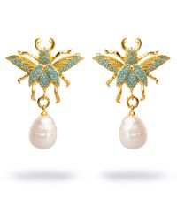 Ebru Jewelry - Divine Connection Queen Bee & Chunky Earrings - Lyst