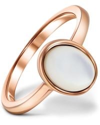 Rejected Hearts Club - Rose Mother Of Pearl Healing Rose Stack Ring - Lyst