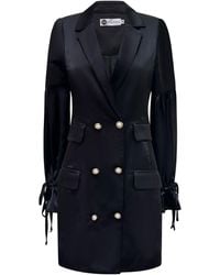 Why Mary - Double Breasted Coat Dress - Lyst