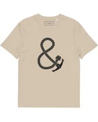 Anchor and Crew - Neutrals Desert Dust Oversized Ampersand Signature Organic Cotton T-Shirt - Lyst
