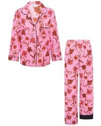 Kato - Broad Beach Lilies Cotton Pajamas - Lyst
