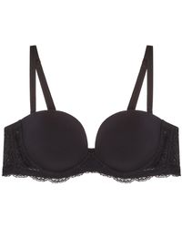 Journelle - Sapna Strapless Plunge Noir - Lyst