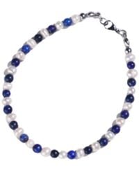 Urbane Jewelry Studio - Sigma Pearl & Lapis Bracelet - Lyst
