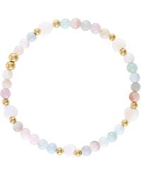 Olivia Le - Morganite Heart Bead Bracelet - Lyst