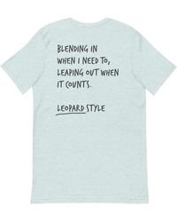 Anchor and Crew - Heather Ice Think Ocean Leopard Aspirations Cotton Embroidered T-Shirt - Lyst