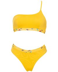 Aulala Paris - Aulala X Percheye Art Asymmetrical Bikini - Lyst