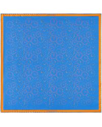 Otway & Orford - 'Chronos' Watch Dial Design Silk Pocket Square - Lyst