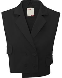 Pcfg - Woven Crop Vest - Lyst