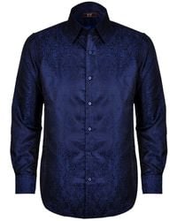 DAVID WEJ - Kensington Paisley Jacquard Shirt – - Lyst