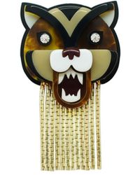 Gissa Bicalho - Handmade Acrylic Brooch Tiger - Lyst