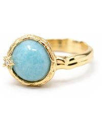 Vintouch Italy - Ad Astra Amazonite Ring - Lyst