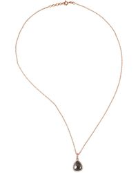 Artisan - 18k Rose Gold & Natural Pear Shape Ice Diamond Pendant Princess Chain Necklace - Lyst