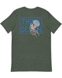 Anchor and Crew - Forest Think Ocean Jellyfish Fluorescence Cotton Embroidered T-Shirt - Lyst