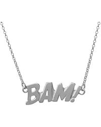 Edge Only - Bam! Letters Necklace Sterling - Lyst