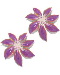 The Pink Reef - Tropic Earring In Mauve - Lyst