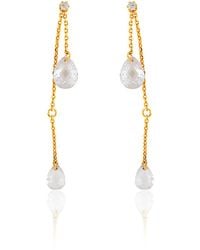 Esterah - Cubic Zirconia Dangle Earrings - Lyst