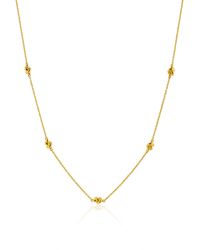 Auree - St Ives Vermeil Knot Necklace - Lyst