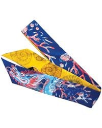 Suki Wang London - Sapphire Silk Scarf - Lyst