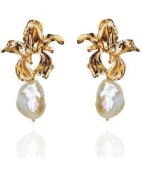Ninemoo - Bauhinia Blossom Baroque Pearl Earrings - Lyst