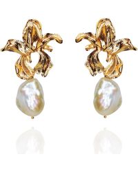 Ninemoo - Bauhinia Blossom Baroque Pearl Earrings - Lyst