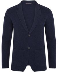 Paul James Knitwear - Midweight Lambswool Benedict Knitted Blazer - Lyst